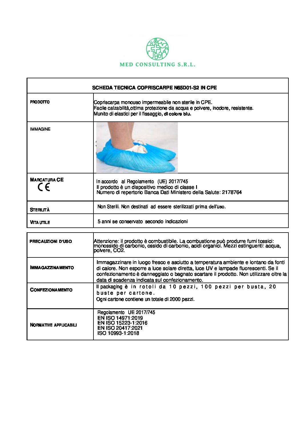 21 N65D01-S2 COPRISCARPE